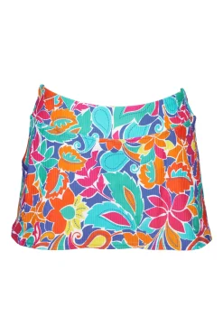 Clearance Sunsets Festive Floral Sandbar Rib Sporty Swim Skirt