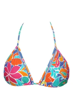 Hot Sunsets Festive Floral Sandbar Rib Laney Triangle Top