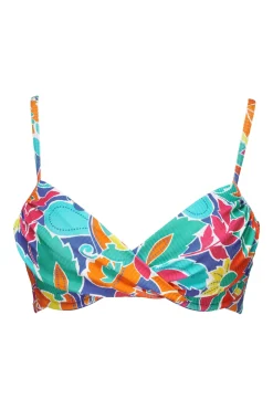 New Sunsets Festive Floral Sandbar Rib Crossroads Underwire Top