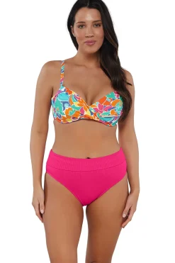 New Sunsets Festive Floral Sandbar Rib Crossroads Underwire Top