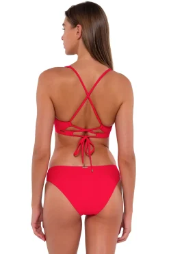 Online Sunsets Geranium Brandi Bralette Top