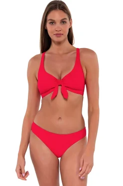 Online Sunsets Geranium Brandi Bralette Top