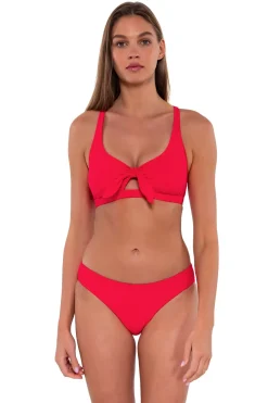 Online Sunsets Geranium Brandi Bralette Top