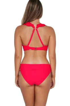 Sale Sunsets Geranium Capri High Waist Bottom