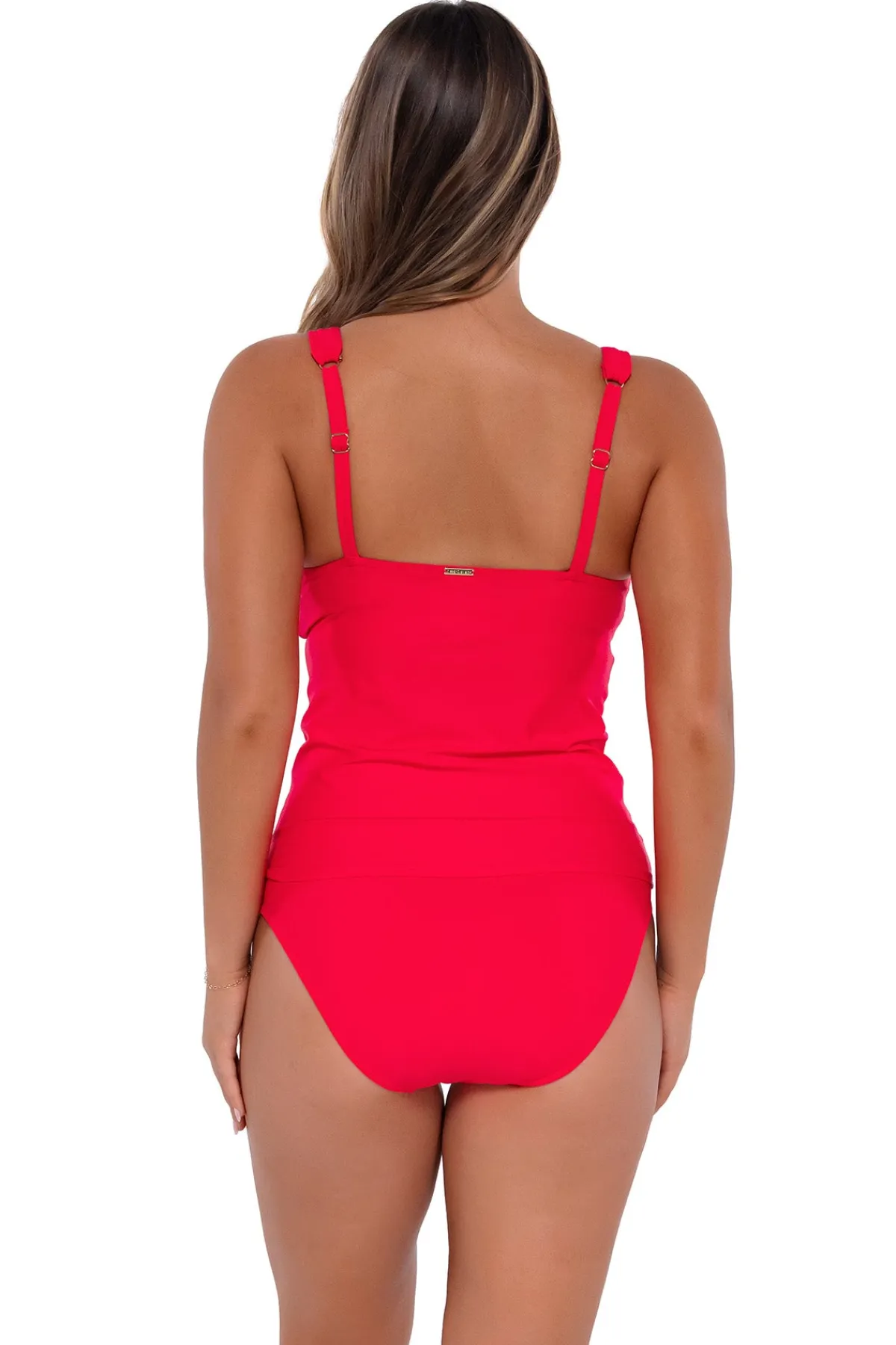 Best Sunsets Geranium Elsie Tankini Top