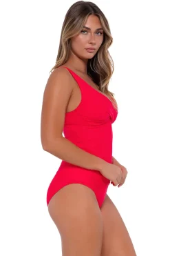 Best Sunsets Geranium Elsie Tankini Top