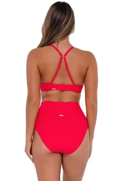 Outlet Sunsets Geranium Hannah High Waist Bottom