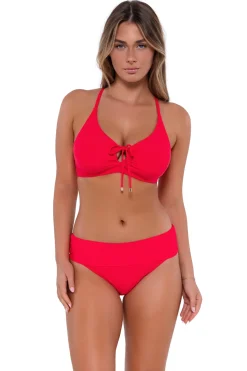 Outlet Sunsets Geranium Hannah High Waist Bottom