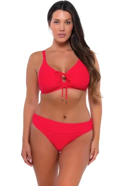 Fashion Sunsets Geranium Kauai Keyhole Top