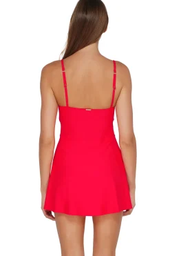 New Sunsets Geranium Naomi Swim Dress One Piece