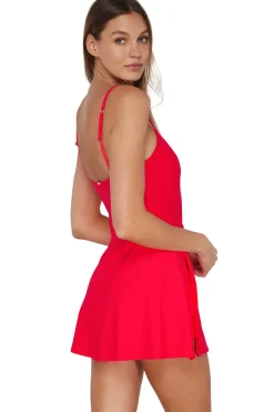 New Sunsets Geranium Naomi Swim Dress One Piece