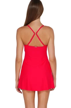 New Sunsets Geranium Naomi Swim Dress One Piece
