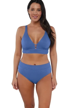 Hot Sunsets Harbor Blue Sandbar Rib Danica Top
