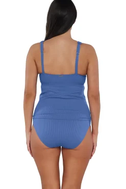 Discount Sunsets Harbor Blue Sandbar Rib Elsie Tankini Top