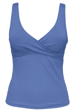 Discount Sunsets Harbor Blue Sandbar Rib Elsie Tankini Top