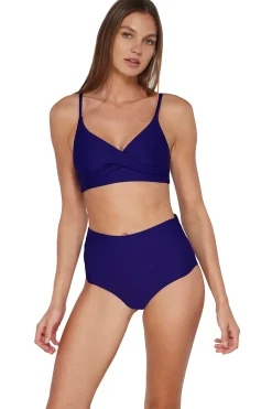 Fashion Sunsets Indigo Capri High Waist Bottom