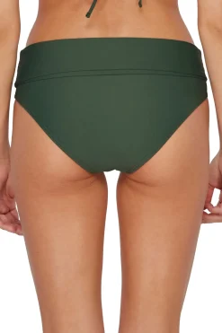 Discount Sunsets Island Green Capri High Waist Bottom