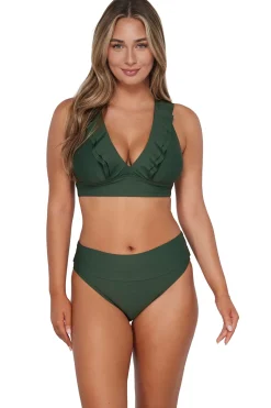 Sale Sunsets Island Green Hannah High Waist Bottom