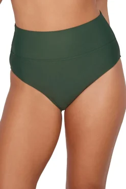 Sale Sunsets Island Green Hannah High Waist Bottom