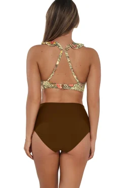 Fashion Sunsets Island Spice Capri High Waist Bottom