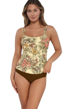 Sale Sunsets Island Spice Taylor Tankini Top