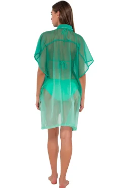 Discount Sunsets Mint Shore Thing Tunic