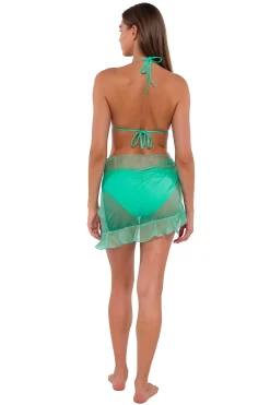 Discount Sunsets Mint Short and Sweet Skirt