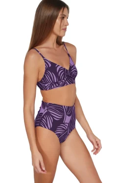 Hot Sunsets Mystic Palms Capri High Waist Bottom