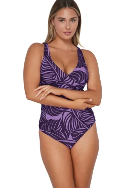 Sale Sunsets Mystic Palms Elsie Tankini Top