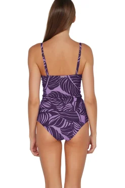 Hot Sunsets Mystic Palms Simone Tankini Top