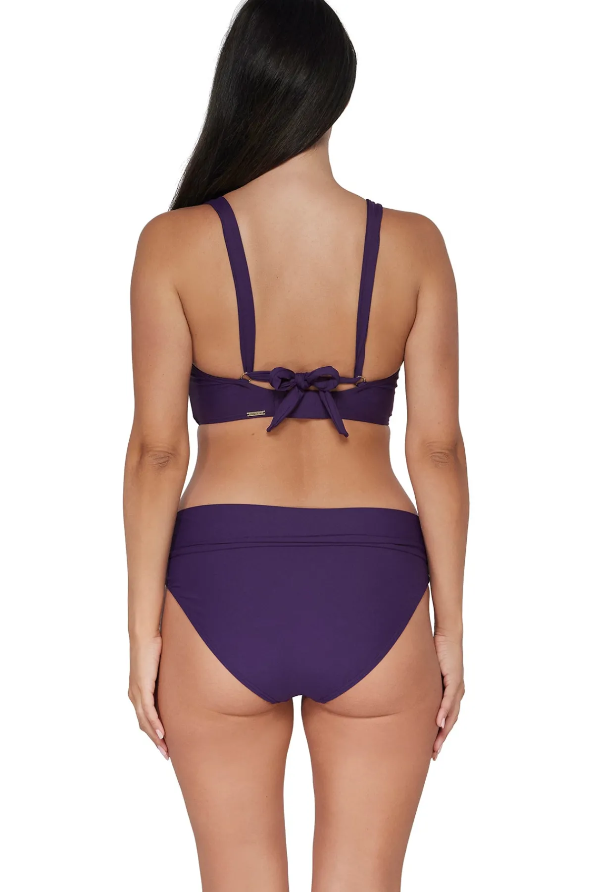 Best Sunsets Paradise Plum Capri High Waist Bottom