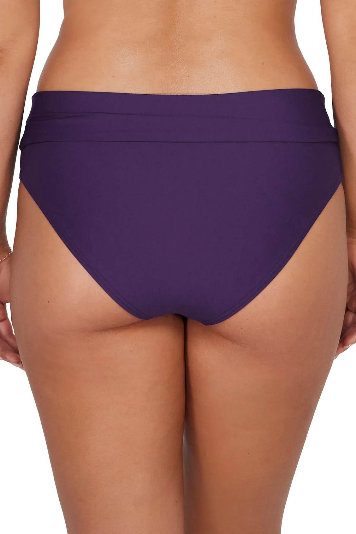 Best Sunsets Paradise Plum Capri High Waist Bottom