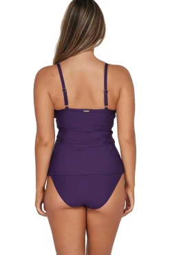 New Sunsets Paradise Plum Forever Tankini Top