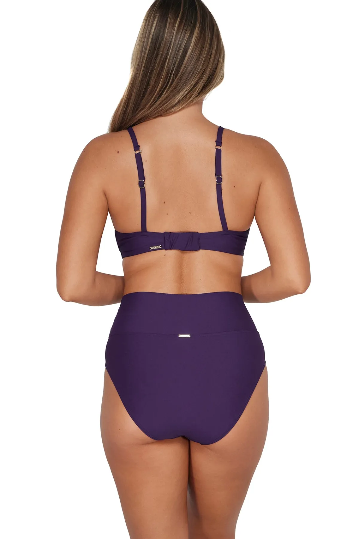 Fashion Sunsets Paradise Plum Hannah High Waist Bottom