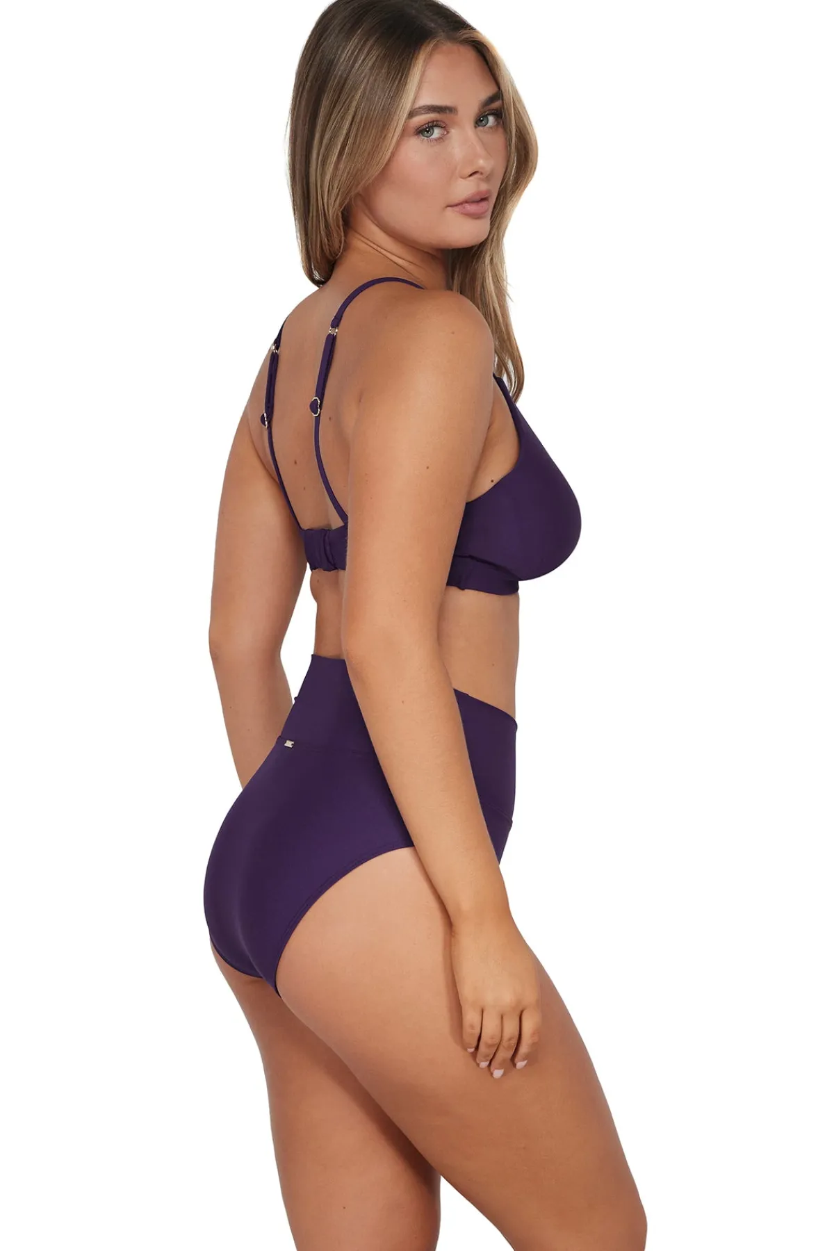 Fashion Sunsets Paradise Plum Hannah High Waist Bottom