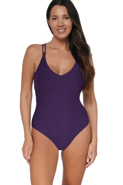 Outlet Sunsets Paradise Plum Veronica One Piece