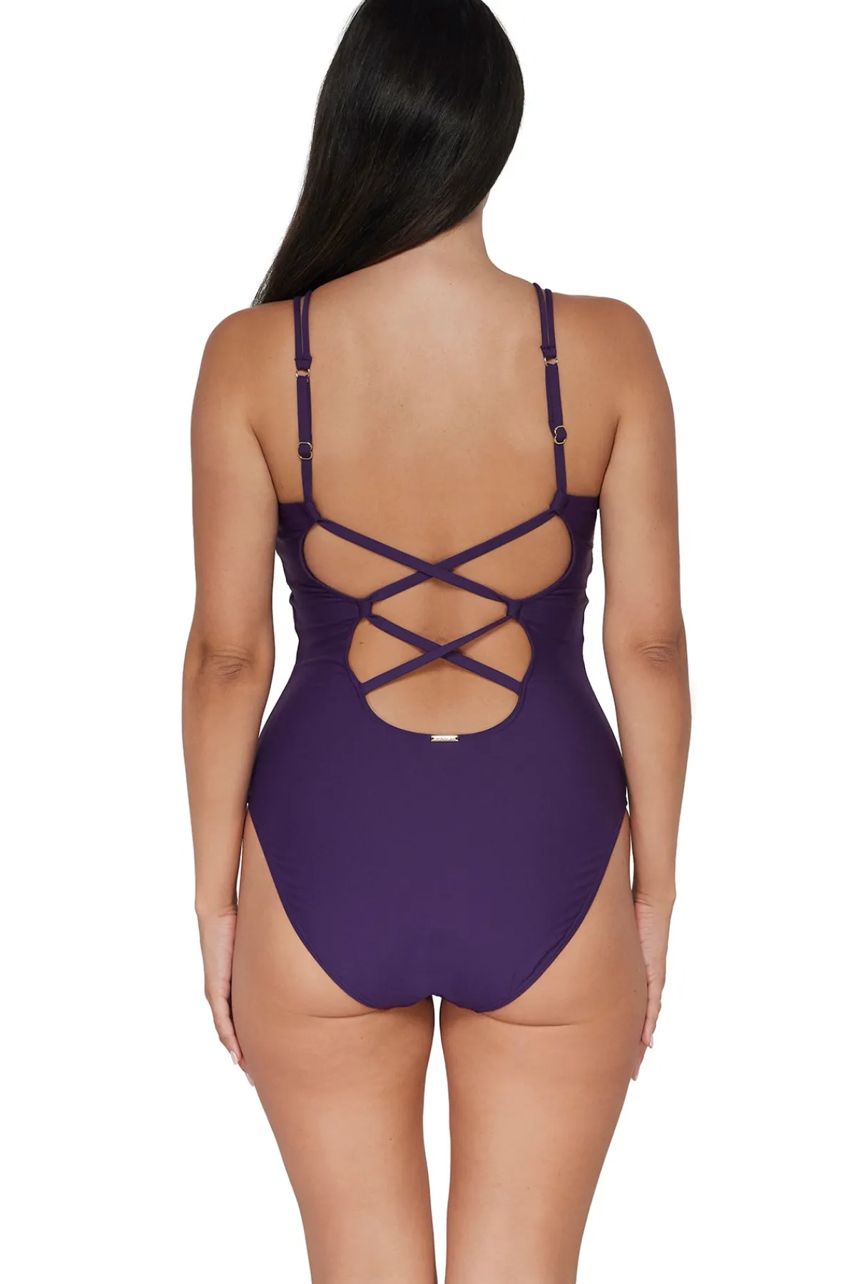 Outlet Sunsets Paradise Plum Veronica One Piece