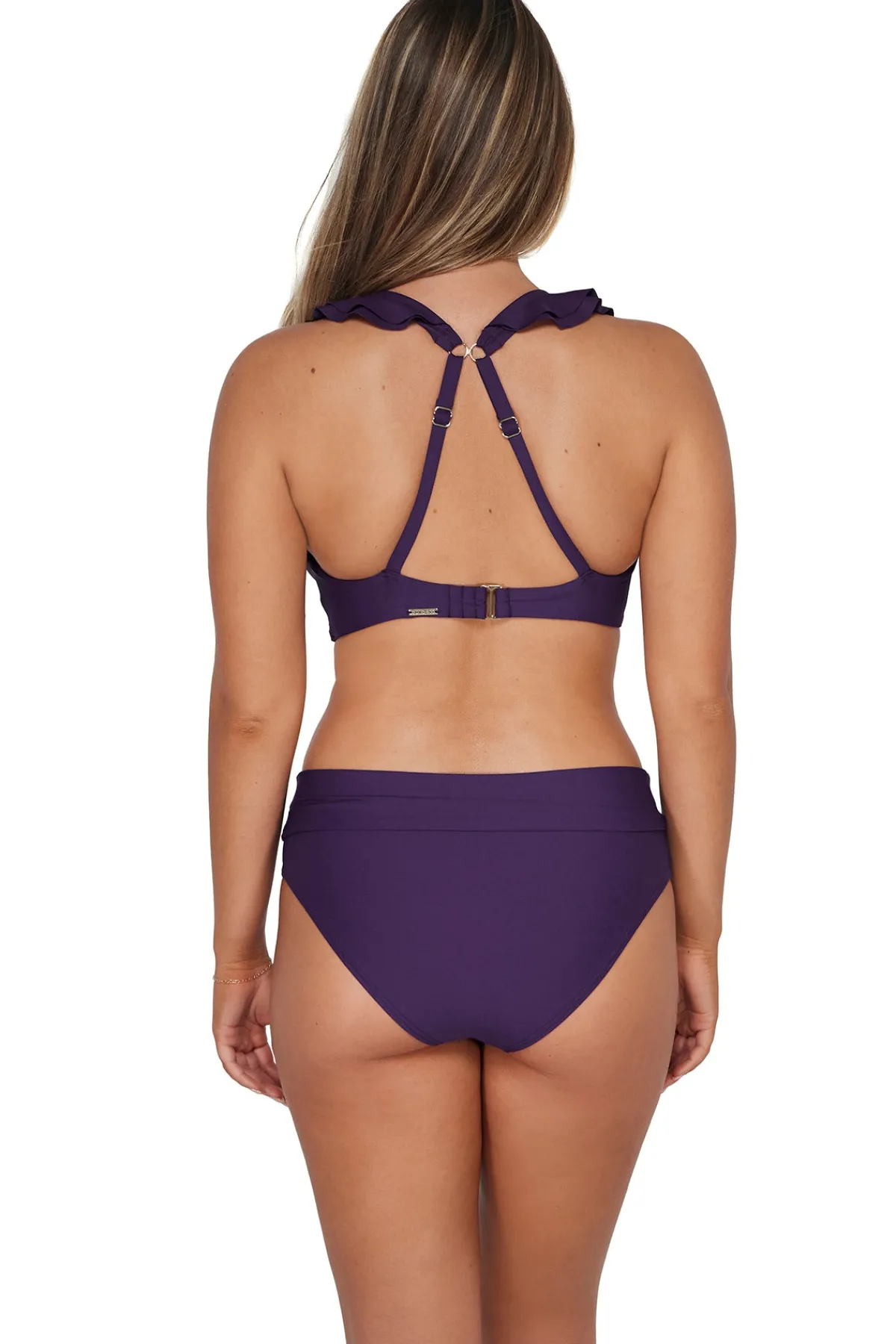 Fashion Sunsets Paradise Plum Willa Wireless Top