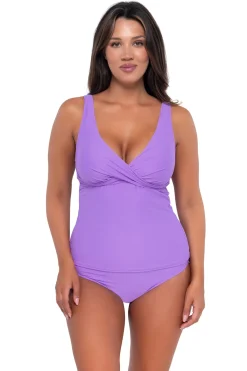 Sale Sunsets Passion Flower Elsie Tankini Top