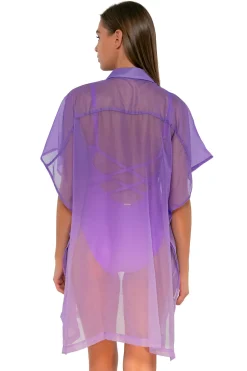 Discount Sunsets Passion Flower Shore Thing Tunic