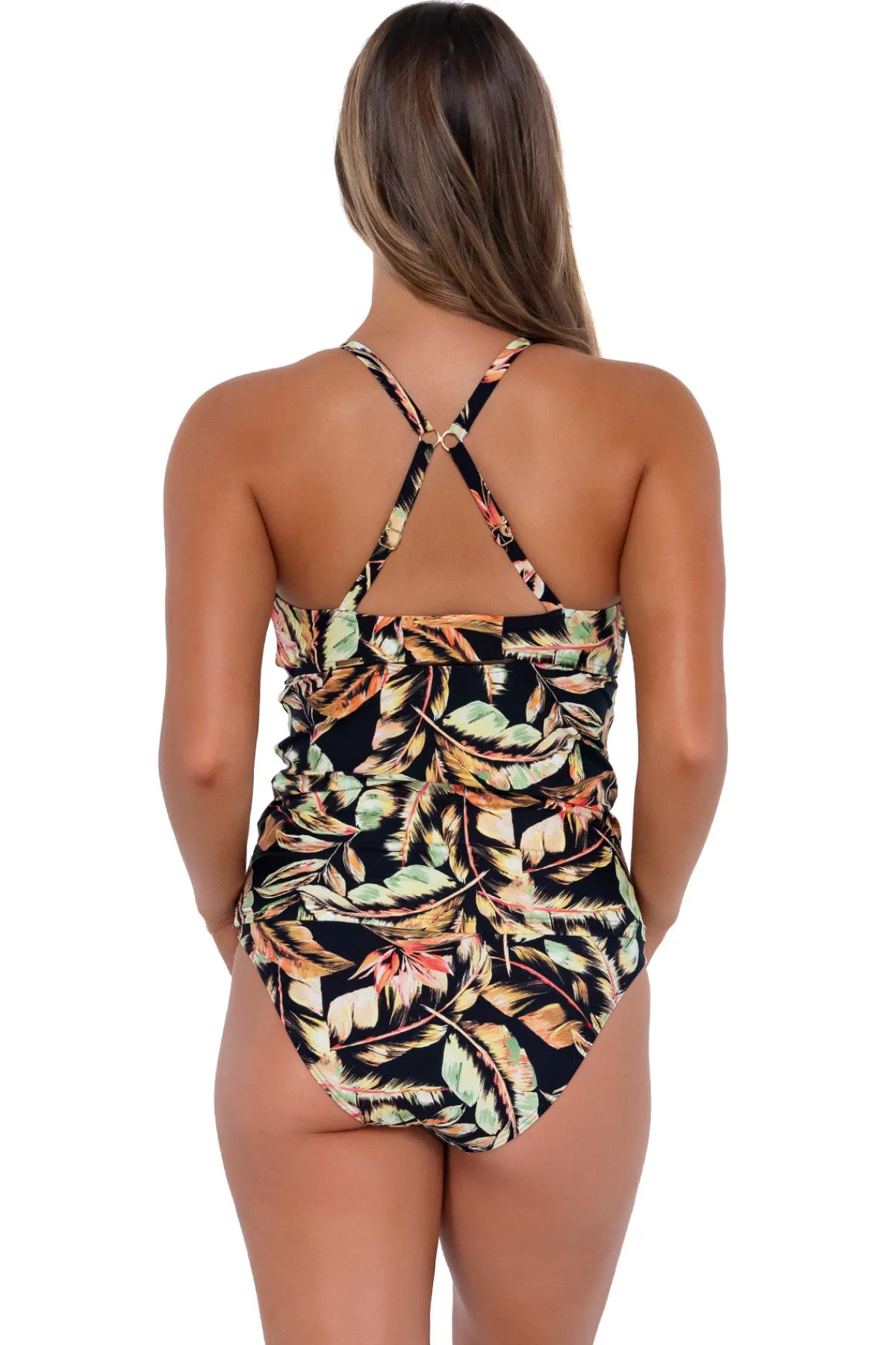 Sale Sunsets Retro Retreat Zuri V-Wire Tankini Top