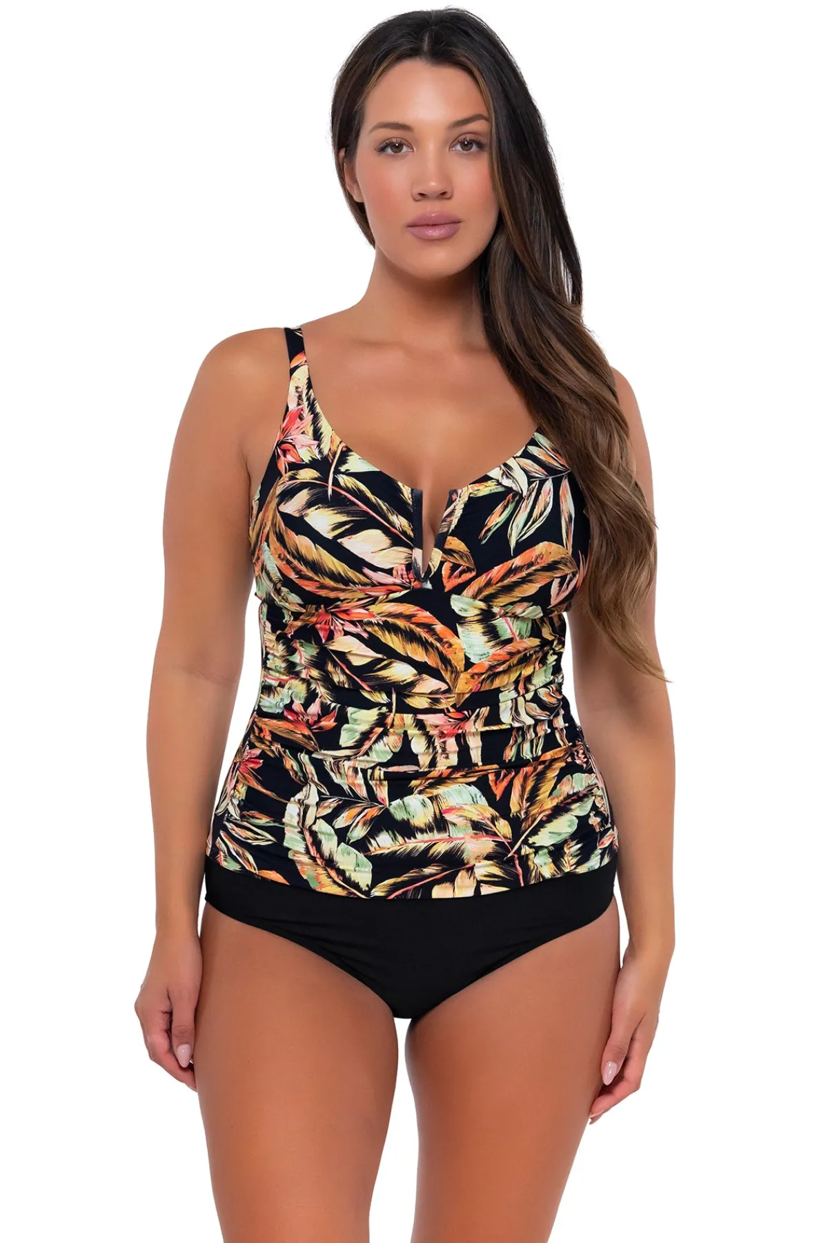 Sale Sunsets Retro Retreat Zuri V-Wire Tankini Top