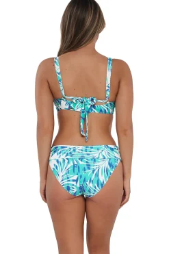 Hot Sunsets Sea Breeze Sandbar Rib Hannah High Waist Bottom