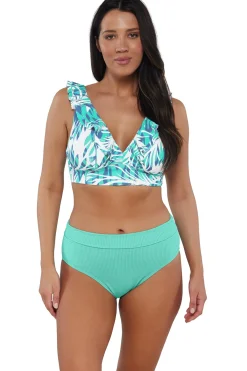 Clearance Sunsets Sea Breeze Sandbar Rib Willa Wireless Top