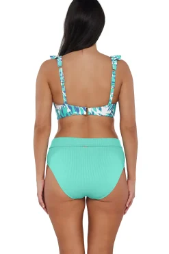 Clearance Sunsets Sea Breeze Sandbar Rib Willa Wireless Top