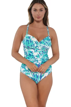Sale Sunsets Sea Breeze Sandbar Rib Serena Tankini Top