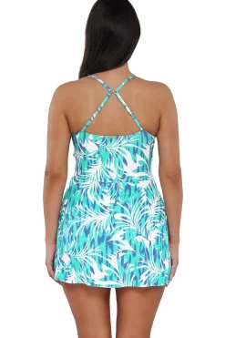 Discount Sunsets Sea Breeze Sandbar Rib Naomi Swim Dress One Piece
