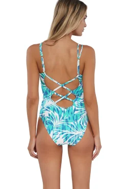 Clearance Sunsets Sea Breeze Sandbar Rib Veronica One Piece