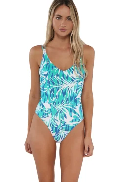 Clearance Sunsets Sea Breeze Sandbar Rib Veronica One Piece