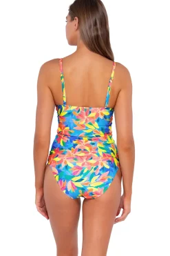 Hot Sunsets Shoreline Petals Simone Tankini Top